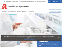Tablet Screenshot of medicus-apotheke-app.de